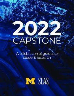 CAPSTONE A celebration of graduate student research