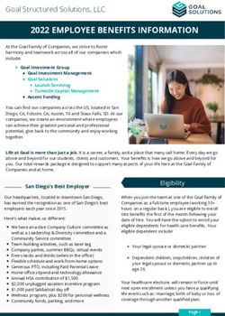2022 EMPLOYEE BENEFITS INFORMATION - Goal Solutions