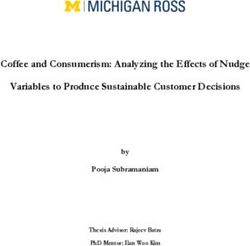 Coffee and Consumerism: Analyzing the Effects of Nudge Variables to Produce Sustainable Customer Decisions - by Pooja Subramaniam - Deep Blue