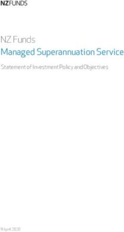 NZ Funds Managed Superannuation Service - Statement of Investment Policy and Objectives