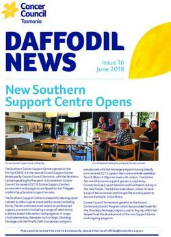 DAFFODIL NEWS New Southern Support Centre Opens - Cancer Council Tasmania