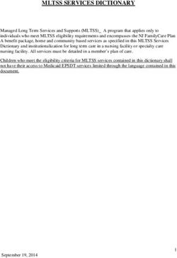 MLTSS SERVICES DICTIONARY