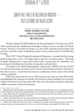 EDITORIAL N 1/2020 WHAT THE FIRES IN AUSTRALIA INDICATE - REFLECTIONS ON THEIR SCOPE - SCIELO