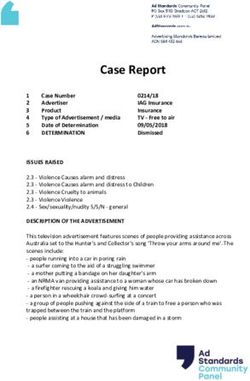 Case Report - Advertising Standards Bureau