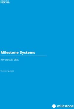 Milestone Systems XProtect VMS - Hardening guide - Milestone XProtect VMS