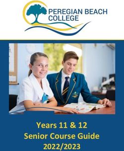 Senior Course Guide Years 11 & 12 2022/2023 - Peregian Beach College