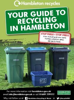 YOUR GUIDE TO IN HAMBLETON RECYCLING