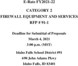 CATEGORY 2 FIREWALL EQUIPMENT AND SERVICES RFP # 91-1 - E-Rate FY2021-22 Deadline for Submittal of Proposals March 4, 2021 3:00 p.m. (MST) Idaho ...