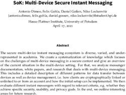 SOK: MULTI-DEVICE SECURE INSTANT MESSAGING - CRYPTOLOGY ...
