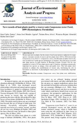 Journal of Environmental Analysis and Progress