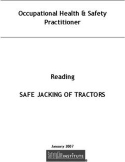 SAFE JACKING OF TRACTORS - Occupational Health & Safety Practitioner Reading January 2007