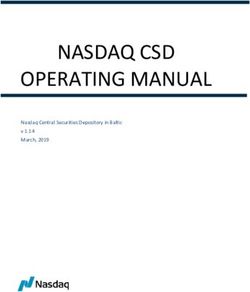 NASDAQ CSD OPERATING MANUAL - Nasdaq Central Securities Depository in Baltic v 1.14 March, 2019
