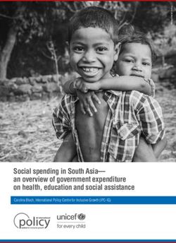 Social spending in South Asia- an overview of government expenditure on health, education and social assistance - Carolina Bloch, International ...