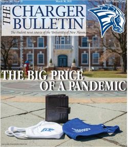 CHARGER BULLETIN - THE BIG PRICE - Our School Newspaper