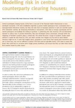 Modelling risk in central counterparty clearing houses