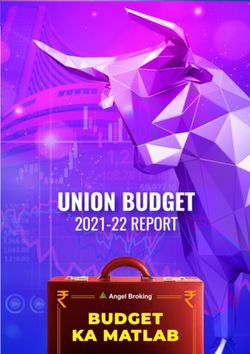 Union Budget 2020-21 Preview - Please refer to important disclosures at the end of this report