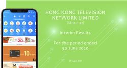 HONG KONG TELEVISION NETWORK LIMITED - Interim Results For the period ended 30 June 2020