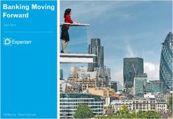 Banking Moving Forward - April 2014 - Written by : Derek Garriock