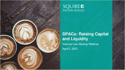 SPACs: Raising Capital and Liquidity - Venture Law Meetup Webinar April 5, 2021 - Squire ...