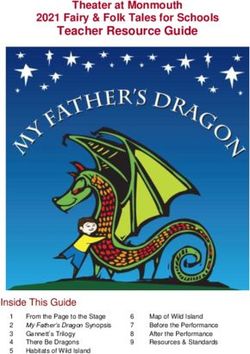 Teacher Resource Guide - Theater at Monmouth 2021 Fairy & Folk Tales for Schools - The Theater at Monmouth