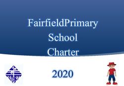 FAIRFIELDPRIMARY SCHOOL CHARTER 2020 - FAIRFIELD PRIMARY SCHOOL