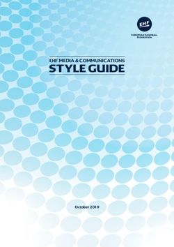 STYLE GUIDE EHF MEDIA & COMMUNICATIONS - October 2019 - European Handball Federation