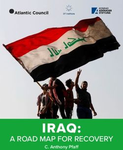 IRAQ: A ROAD MAP FOR RECOVERY - C. Anthony Pfaff - Atlantic Council