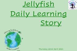 Jellyfish Daily Learning Story - Thursday 22nd April 2021
