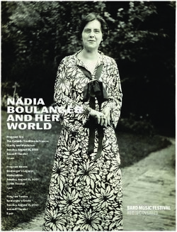 NADIA BOULANGER AND HER WORLD - Bard College
