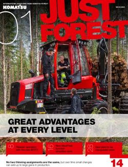 GREAT ADVANTAGES AT EVERY LEVEL - Komatsu Forest