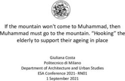 If the mountain won't come to Muhammad, then Muhammad must go to the mountain. "Hooking" the elderly to support their ageing in place - IRIS ...
