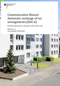 Communication Manual Automatic exchange of tax arrangements (DAC 6) - Procedure description, responses and business rules Version: 1.4 Last ...
