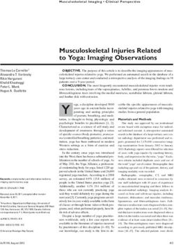 Musculoskeletal Injuries Related to Yoga: Imaging Observations