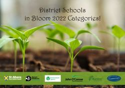 District Schools in Bloom 2022 Categories!
