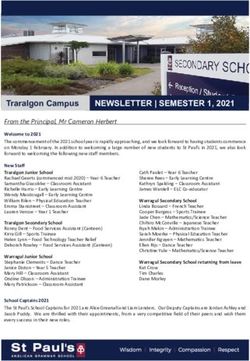 From the Principal, Mr Cameron Herbert