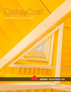 CathayCoat PIGMENTS FOR COATINGS - Iron Oxide to the Core - Cathay Industries USA