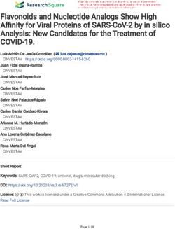 FLAVONOIDS AND NUCLEOTIDE ANALOGS SHOW HIGH ANITY FOR VIRAL PROTEINS OF SARS-COV-2 BY IN SILICO ANALYSIS: NEW CANDIDATES FOR THE TREATMENT OF ...