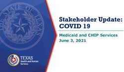 Stakeholder Update: COVID 19 - Medicaid and CHIP Services June 3, 2021