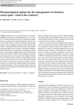 Pharmacological options for the management of refractory cancer pain-what is the evidence?