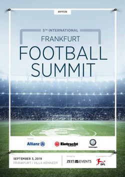 SEPTEMBER 3, 2019 FRANKFURT | VILLA KENNEDY - #IFFS19 - Convent Kongresse GmbH