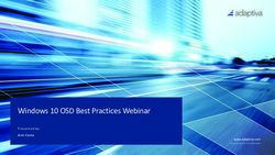 Windows 10 OSD Best Practices Webinar - Presented by: Ami Casto www.adaptiva.com