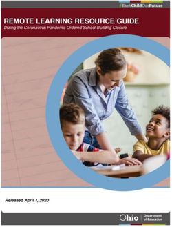 1 1 REMOTE LEARNING RESOURCE GUIDE During the Coronavirus Pandemic Ordered School-Building Closure - Ohio Department of ...