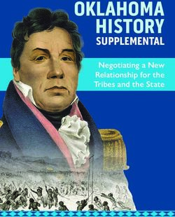 OKLAHOMA HISTORY SUPPLEMENTAL - Negotiating a New Relationship for the Tribes and the State - Jones Academy