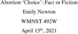 WMNST 492W Abortion 'Choice': Fact or Fiction Emily Newton April 15th, 2021
