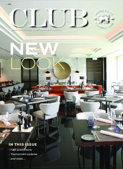 NEW LOOK - IN THIS ISSUE - Hong Kong Football Club