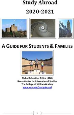 Study Abroad 2020-2021 - A GUIDE FOR STUDENTS & FAMILIES Global Education Office (GEO) - William & Mary