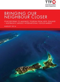 BRINGING OUR NEIGHBOUR CLOSER - FOUR REFORMS TO MAXIMISE TOURISM FROM NEW ZEALAND - AUSTRALIA'S LARGEST INTERNATIONAL VISITOR MARKET AUGUST 2014 ...