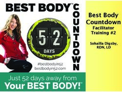 Best Body Countdown Facilitator Training #2 - RDN, LD Sohailla Digsby, BEST BODY in 52 days