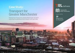Transport for Greater Manchester - Case Study: Supported by - TRL Software