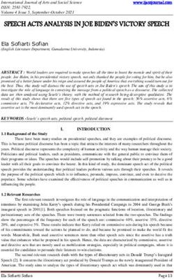 SPEECH ACTS ANALYSIS IN JOE BIDEN'S VICTORY SPEECH